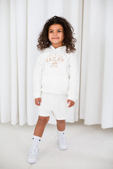 Ladies' And Kid's 'Oh Hey Vacay' Embroidered Hoodie Jumpers, 6 of 9