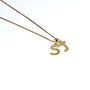 Gold Vermeil Initial Charm Necklace, thumbnail 6 of 7