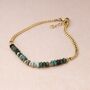 Personalised Waterproof Gold Plated African Turquoise Bracelet, thumbnail 3 of 8