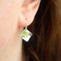 Peridot Curve Earrings, thumbnail 2 of 5
