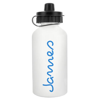 Personalised Blue Name Drinks Bottle For Boy, 4 of 4
