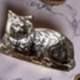Handcrafted Copper Cat Cake Mold And Decorative Wall Art, thumbnail 6 of 7