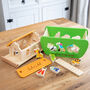 Personalised Noah's Ark Shape Sorter Wooden Play Set, thumbnail 3 of 4