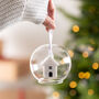 Personalised Home For Christmas Glass Dome Bauble, thumbnail 3 of 3