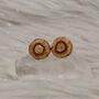 Sterling Silver Brown Agate Studs, thumbnail 5 of 6