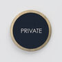Personalised Brass Door Plaque Sign With Leather Insert, thumbnail 1 of 12