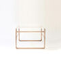 Handmade Coffee Table In Copper With Clear Acrylic Top, thumbnail 4 of 4