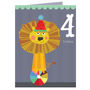 Mini Lion 4th Birthday Card, thumbnail 2 of 3