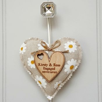 Engagement Fabric Heart With Message, 7 of 12