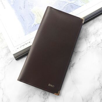 Personalised Genuine Leather Travel Wallet, 4 of 12