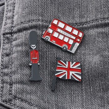 Set Of Three London Bus, Queen's Guard, Union Jack, 2 of 7