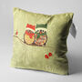 Winter Owl Couple Cushion Cover For Valentine's Day, thumbnail 3 of 7