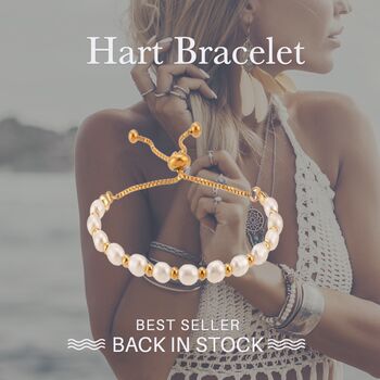 Hart Bracelet 18k Gold Plated Titanium, Tarnish Free, Hypoallergenic + Waterproof, 2 of 11