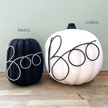 Handmade 'Boo' Wire Words For Pumpkin Decorating, 5 of 8