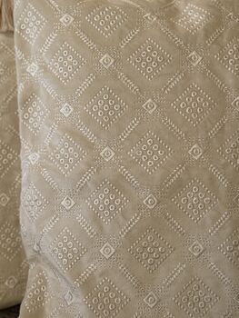 Set Of Two Cotton Cushion Covers, 16 X 16 Inches, 12 of 12