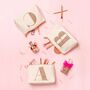 Personalised Initial Rose Gold Glitter Makeup Bag, thumbnail 3 of 12