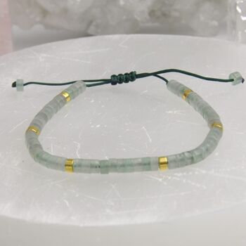 Gemstone Boho Beaded Adjustable Friendship Bracelet, 4 of 9