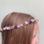 Shades Of Purple Flower Crown, thumbnail 3 of 3