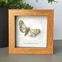Personalised Hand Drawn Moth Artwork With Book Pages And Moon, thumbnail 1 of 7