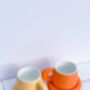 Cushion Club Ceramic Mug And Saucer Set Apricot, thumbnail 2 of 6