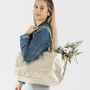 Gold Lined Soft Leather Tote Handbag, thumbnail 5 of 9