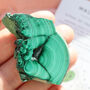Malachite Rough Crystal – Polished Slices – Gift Bag, thumbnail 6 of 8