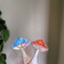 Stained Glass Iridescent Mushroom Suncatcher, thumbnail 2 of 8