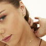 Sterling Silver Dangle Drop Northernstar Stud Earrings, thumbnail 4 of 7