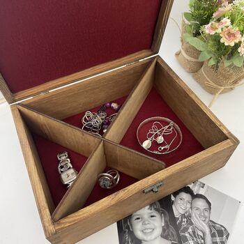 Personalised Name Wooden Jewellery Box, 6 of 6