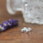 Darcy Sterling Silver Petite Heart Earrings, thumbnail 2 of 2