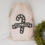 Personalised Christmas Candy Cane Sack, thumbnail 3 of 3