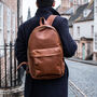 Personalised Leather Classic Backpack/Rucksack, thumbnail 1 of 12