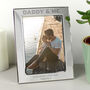 Fathers Day Gifts Photo Frame 5x7 Silver Daddy And Me, thumbnail 5 of 7