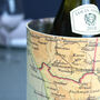 Personalised Map Leather Wine Cooler, thumbnail 2 of 9