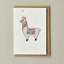 Llama 'Iron On Patch' Greeting Card, thumbnail 1 of 2