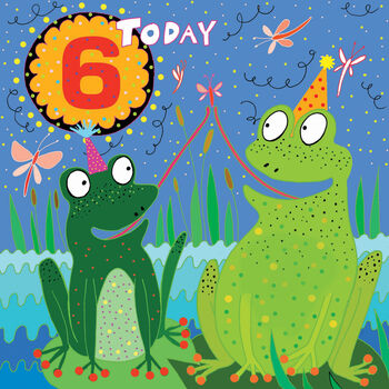'Six Today' Birthday Card, 3 of 3