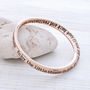Silver Plated Encouragement Message Bangle, thumbnail 2 of 5