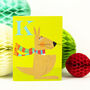 Mini K For Kangaroo Card, thumbnail 4 of 5
