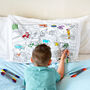 Cars And Tractors Colour In Pillowcase Kit + 10 Pens, thumbnail 1 of 4