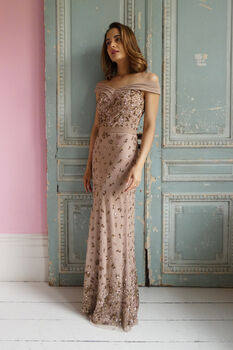 Kehlani Embellished Off The Shoulder Dress, 7 of 8