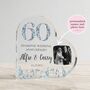 Personalised 60th Anniversary Acrylic Heart Plaque, thumbnail 5 of 6
