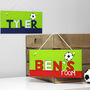 Personalised Football Team Canvas Sign, thumbnail 3 of 11