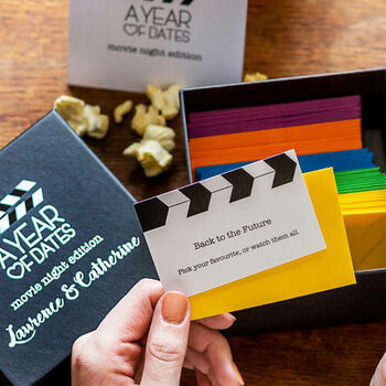 Personalised Box Of Movie Date Night Ideas, 6 of 9