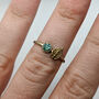 Nature Lover Green Moissanite Ring, thumbnail 1 of 3