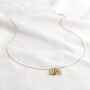 Personalised Initial Shape Bar Necklace, thumbnail 8 of 10
