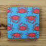 Turquoise Crab Drinks Coasters, thumbnail 1 of 3