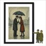 Couple In The Rain Lowry Style Framed Art, thumbnail 1 of 2
