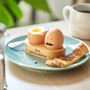 Personalised Solid Oak Double Egg Cup, thumbnail 1 of 6