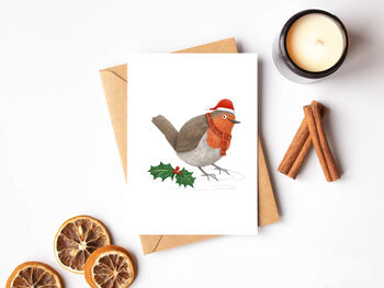 Christmas Robin Christmas Cards, 5 of 6