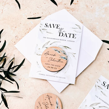 Save The Date Wedding Magnet Cards, 4 of 10
